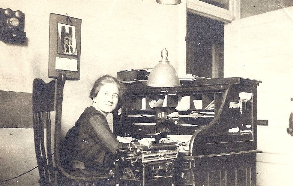 Mayo Hayes O'Donnell at her desk